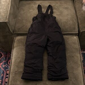 Winter Kids Black Overalls